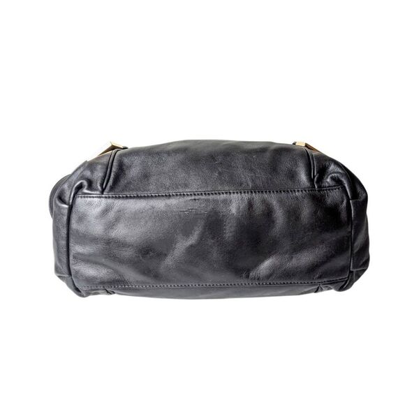 MICHAEL KORS Beverly Drawstring Black Leather Satchel - Picture 6 of 10